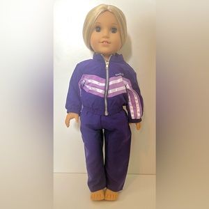 2001 American Girl Today Doll Purple Gymnastics Outfit Set Pants and Jacket